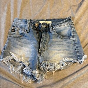 Denim Shorts Size 0 Dark Blue worn once